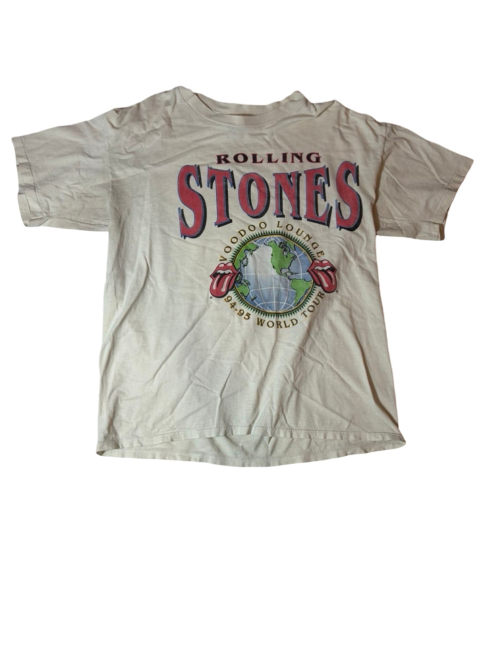 Vintage 1994 Rolling Stones Voodoo Lounge World Tour Brockum T Shirt XL